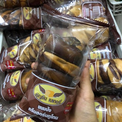 ขนมปังครีมห่อถุง